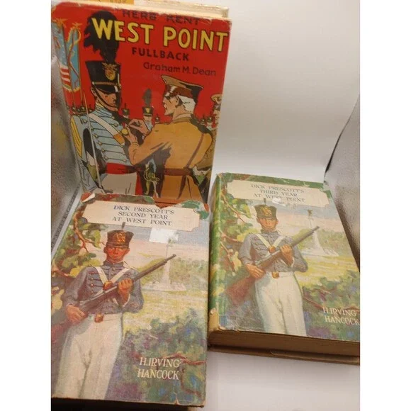 Lot 3 Rare Vintage Herb Kent West Point Fullback 1936 1st Ed HC Book 1911 2 3 YR - Picture 1 of 16